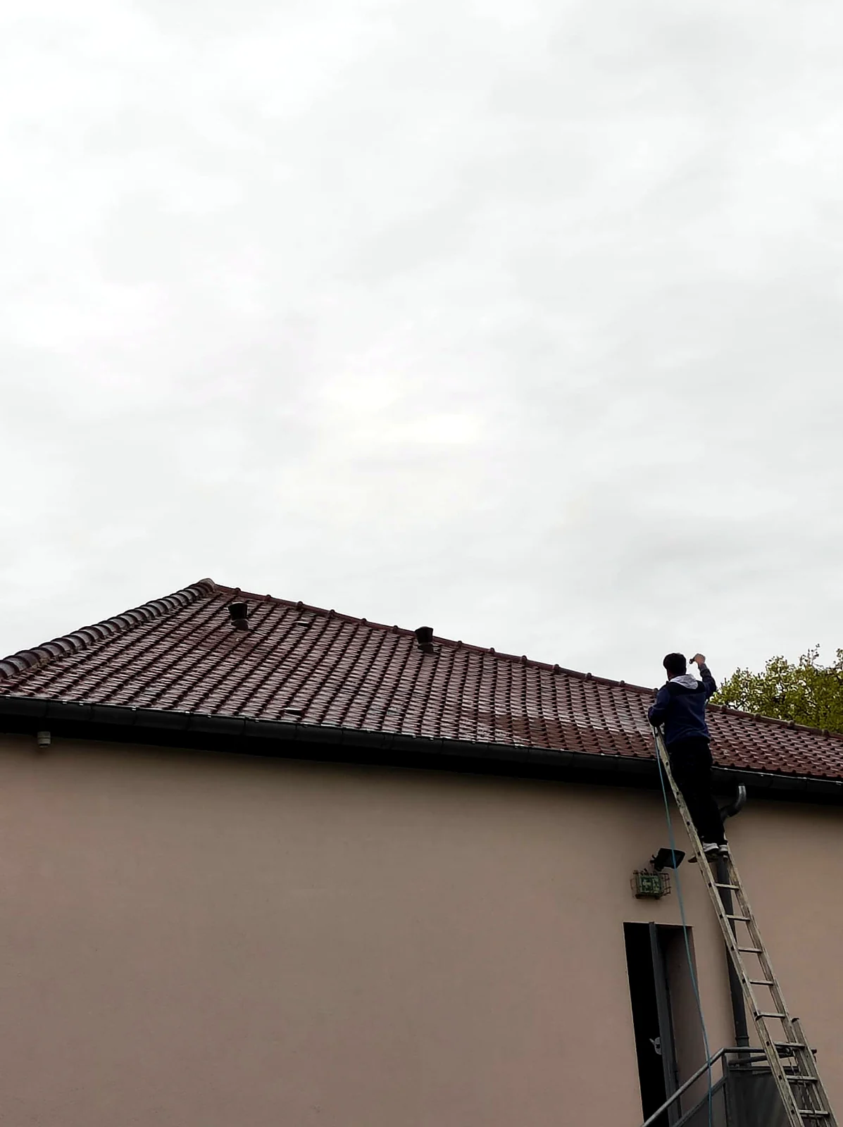 Équipe sur un chantier de couverture
